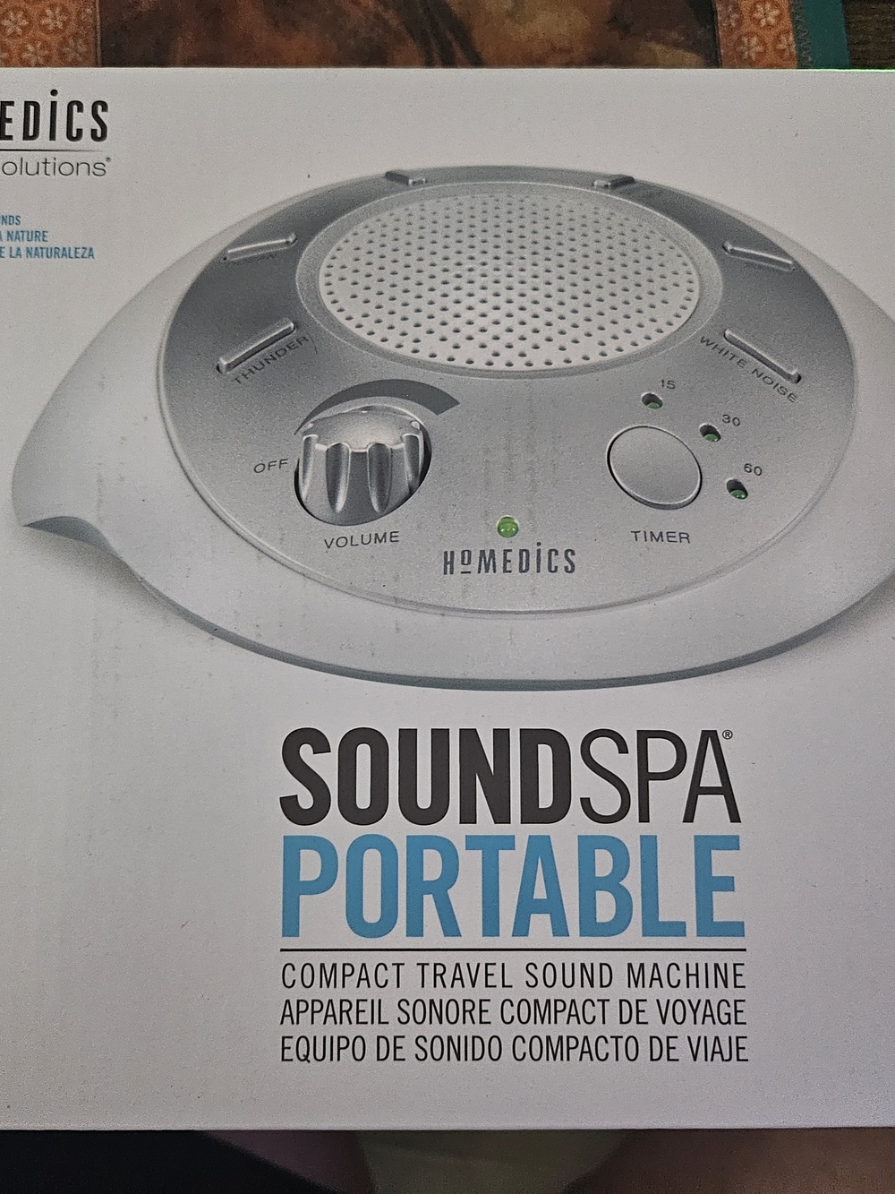 Homedics SoundSpa Portable Travel Sound Machine